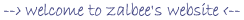 welcome to zalbee�s website